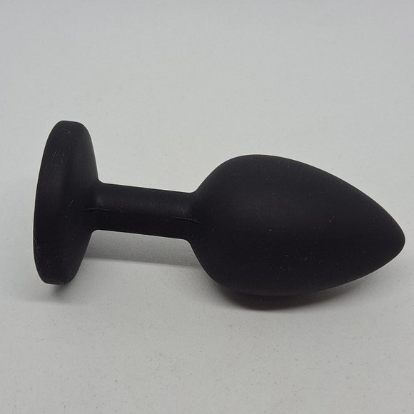 Butt Plug Bling Jewel Silicone Black - Picture 4 of 9